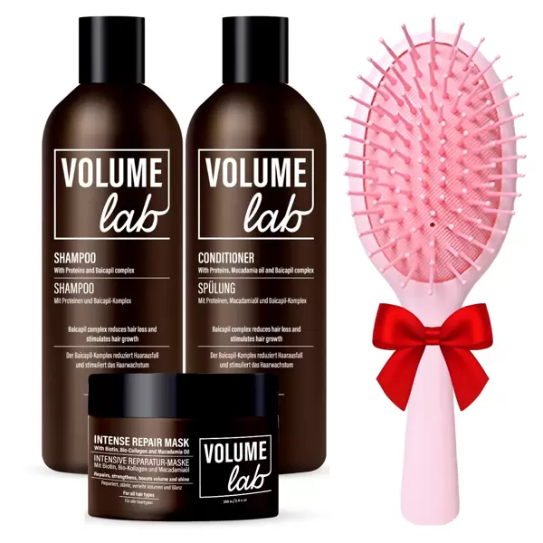 VOLUME LAB RINKINYS: Šampūnas, kondicionierius ir kaukė + DOVANA